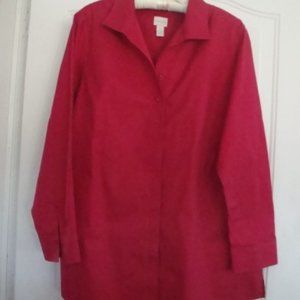 Red Chico's XL no iron shirt